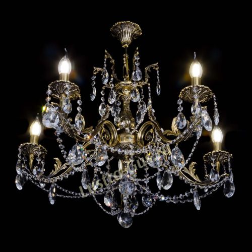 Бронзовая люстра Кассандра №5 журавлик в Кирове Гусь Хрустальный