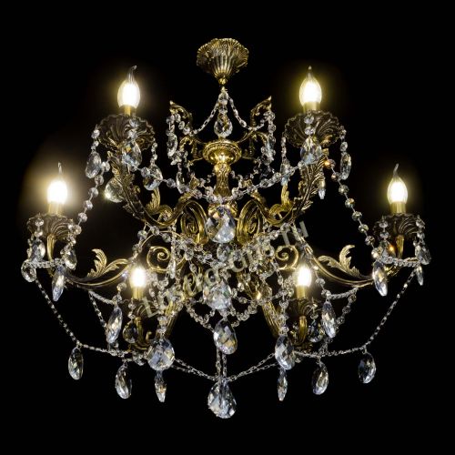 Бронзовая люстра Кассандра №6/2 баден в Кирове Гусь Хрустальный