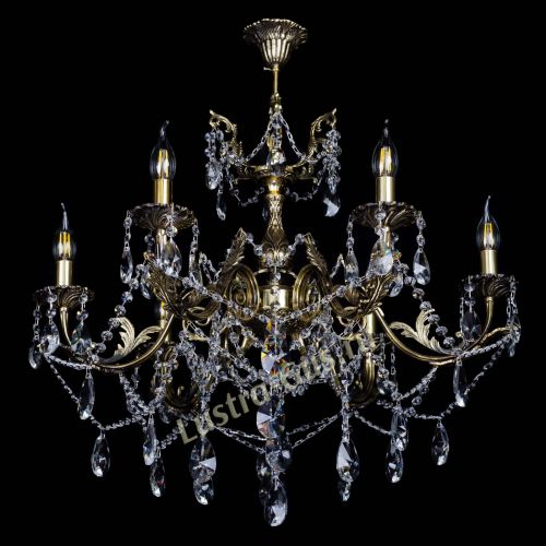  Бронзовая люстра Кассандра №6/2 лучик в Кирове Гусь Хрустальный