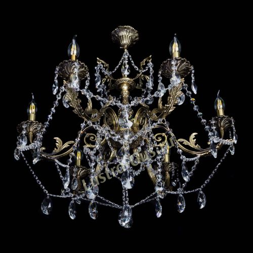  Бронзовая люстра Кассандра №6/2 лучик в Кирове Гусь Хрустальный