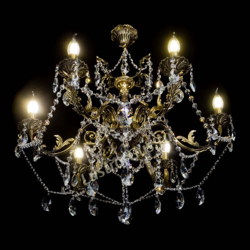  Бронзовая люстра Кассандра №6/2 лучик в Кирове Гусь Хрустальный