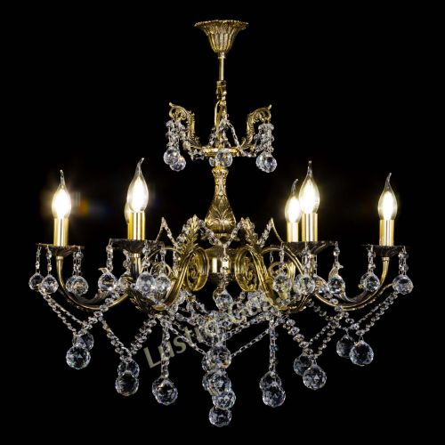 Бронзовая люстра Кассандра №6/2 шар в Кирове Гусь Хрустальный