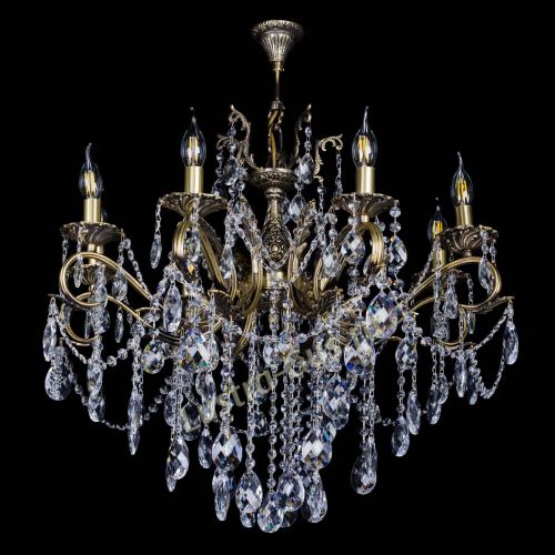 Бронзовая люстра Мелания №8/2 баден в Кирове Гусь Хрустальный