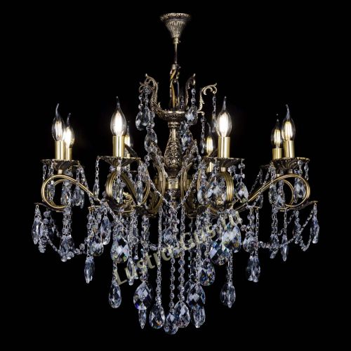 Бронзовая люстра Мелания №8/2 баден в Кирове Гусь Хрустальный