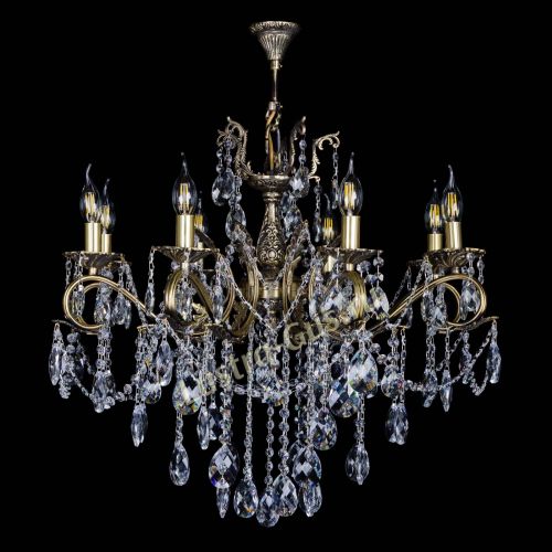 Бронзовая люстра Мелания №8/2 баден в Кирове Гусь Хрустальный