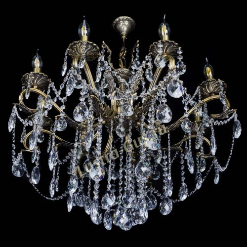 Бронзовая люстра Мелания №8/2 баден в Кирове Гусь Хрустальный