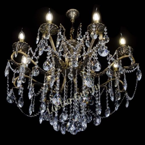 Бронзовая люстра Мелания №8/2 баден в Кирове Гусь Хрустальный