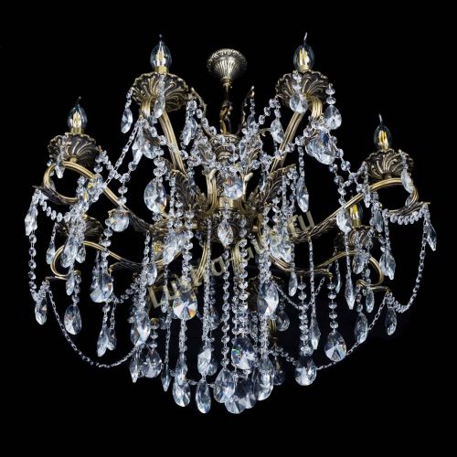 Бронзовая люстра Мелания №8/2 лучик в Кирове Гусь Хрустальный