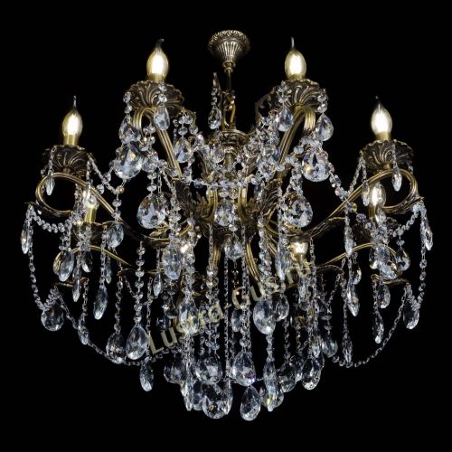 Бронзовая люстра Мелания №8/2 журавлик в Кирове Гусь Хрустальный