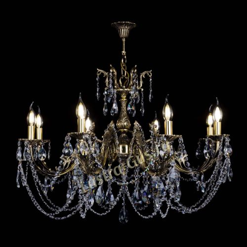 Бронзовая люстра Кассандра №8 лучик в Кирове Гусь Хрустальный