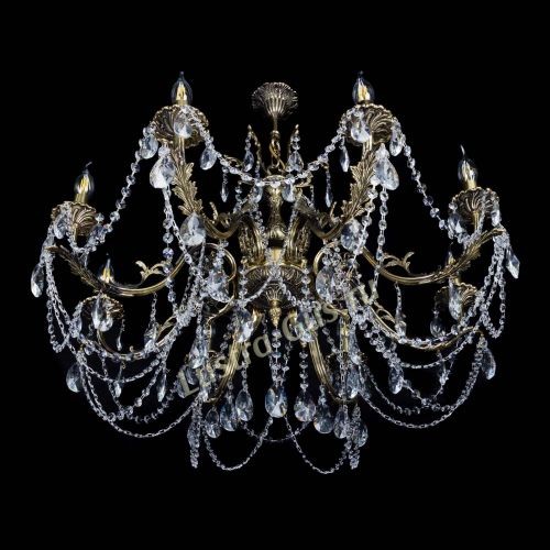 Бронзовая люстра Кассандра №8 лучик в Кирове Гусь Хрустальный