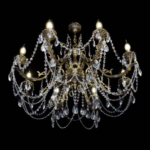 Бронзовая люстра Кассандра №8 лучик в Кирове Гусь Хрустальный