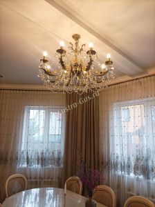 Бронзовая люстра Кассандра №8 шар в Кирове отзыв и фото покупателя