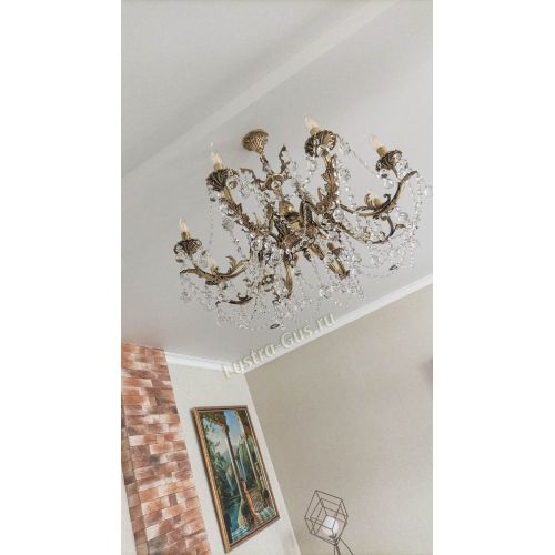 Бронзовая люстра Кассандра №8 шар в Кирове Гусь Хрустальный