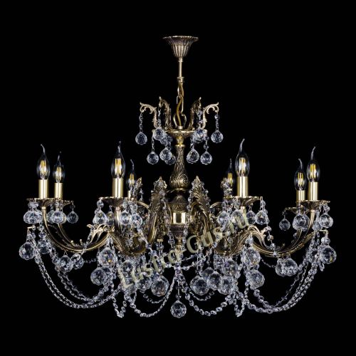 Бронзовая люстра Кассандра №8 шар в Кирове Гусь Хрустальный