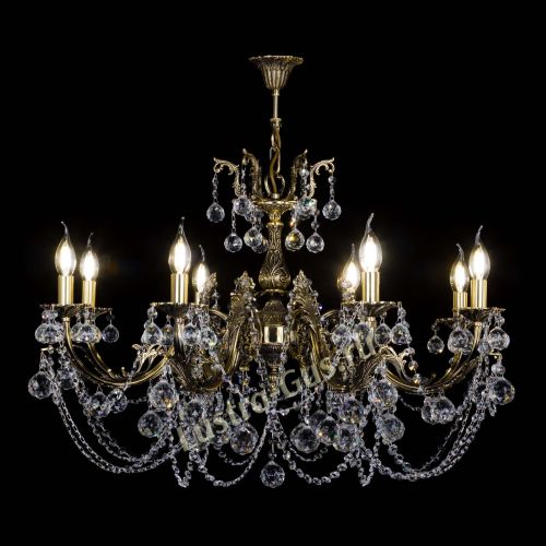 Бронзовая люстра Кассандра №8 шар в Кирове Гусь Хрустальный