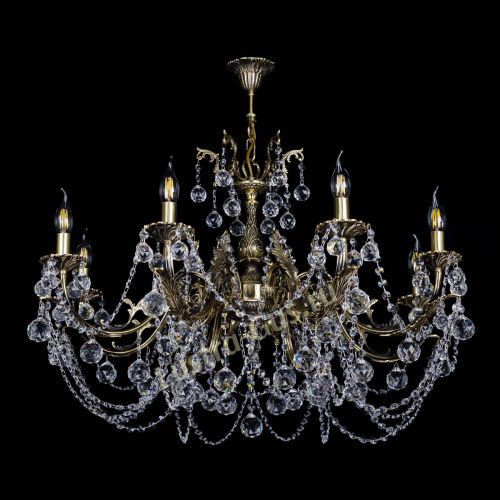 Бронзовая люстра Кассандра №8 шар в Кирове Гусь Хрустальный