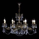 Бронзовая люстра Кассандра №8 удлиненная с конусами в Кирове