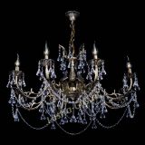 Бронзовая люстра Кассандра №8 удлиненная с конусами в Кирове