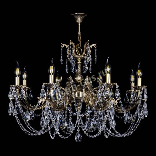 Бронзовая люстра Кассандра №8 журавлик в Кирове Гусь Хрустальный