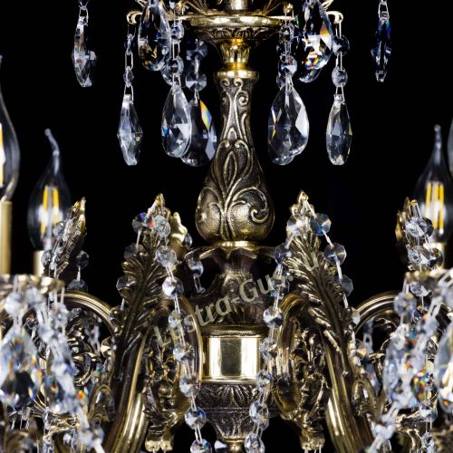 Бронзовая люстра Кассандра №8 журавлик в Кирове Гусь Хрустальный