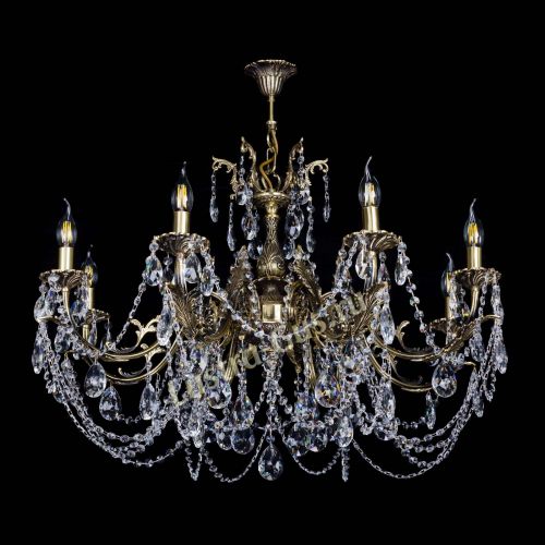 Бронзовая люстра Кассандра №8 журавлик в Кирове Гусь Хрустальный