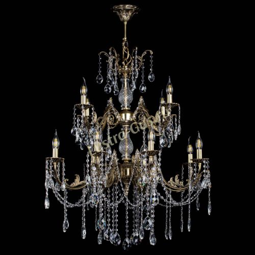 Люстра бронзовая Кассандра Алфея №12 баден в Кирове Гусь Хрустальный
