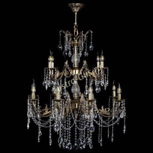 Люстра бронзовая Кассандра Алфея №12 баден в Кирове Гусь Хрустальный