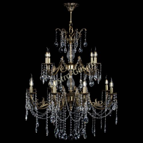 Люстра бронзовая Кассандра Алфея №12 баден в Кирове Гусь Хрустальный
