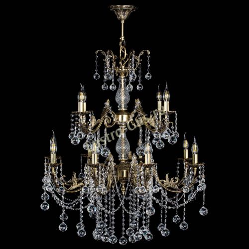 Люстра бронзовая Кассандра Алфея №12 шар в Кирове Гусь Хрустальный