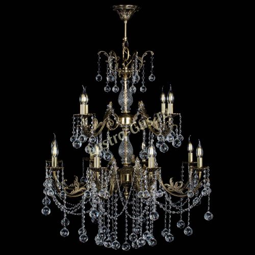 Люстра бронзовая Кассандра Алфея №12 шар в Кирове Гусь Хрустальный