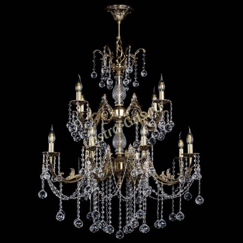 Люстра бронзовая Кассандра Алфея №12 шар в Кирове Гусь Хрустальный