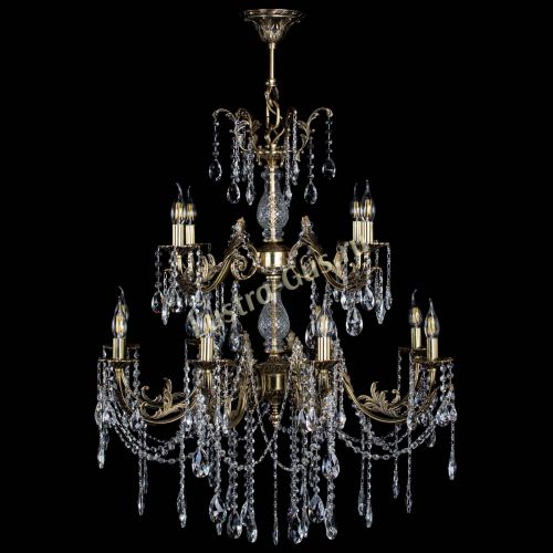 Люстра бронзовая Кассандра Алфея №12 журавлик в Кирове Гусь Хрустальный