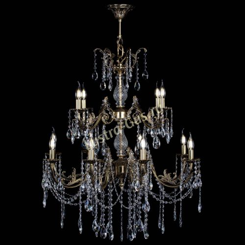 Люстра бронзовая Кассандра Алфея №12 журавлик в Кирове Гусь Хрустальный