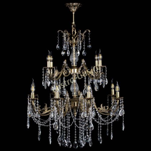 Люстра бронзовая Кассандра Алфея №12 звездочка в Кирове Гусь Хрустальный