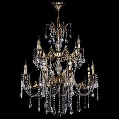 Люстра бронзовая Кассандра Алфея №12 звездочка в Кирове Гусь Хрустальный