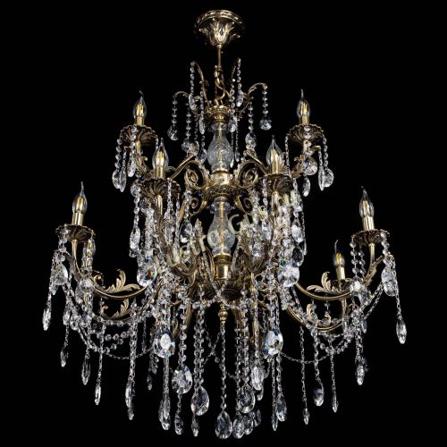 Люстра бронзовая Кассандра Алфея №12 звездочка в Кирове Гусь Хрустальный