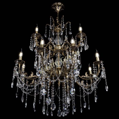 Люстра бронзовая Кассандра Алфея №12 звездочка в Кирове Гусь Хрустальный