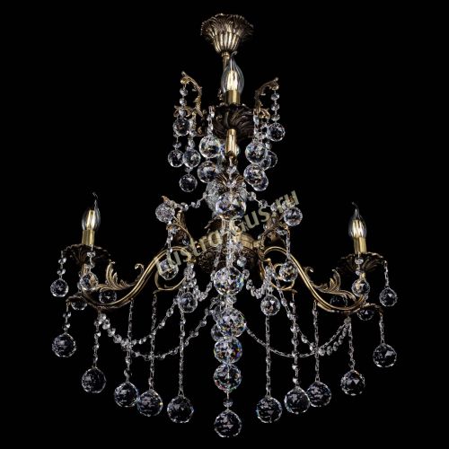 Люстра бронзовая Кассандра Алфея №3/1 шар в Кирове Гусь Хрустальный