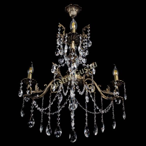 Люстра бронзовая Кассандра Алфея №3/1 журавлик в Кирове Гусь Хрустальный