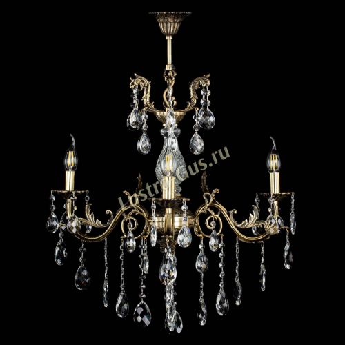 Люстра бронзовая Кассандра Алфея №3/2 баден в Кирове Гусь Хрустальный