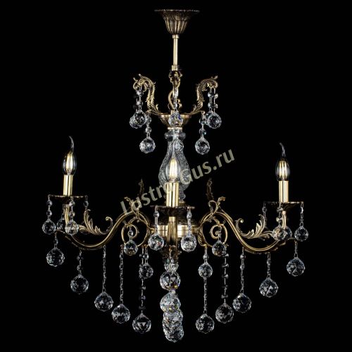 Люстра бронзовая Кассандра Алфея №3/2 шар в Кирове Гусь Хрустальный