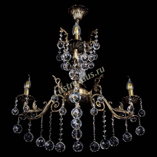 Люстра бронзовая Кассандра Алфея №3/2 шар в Кирове Гусь Хрустальный