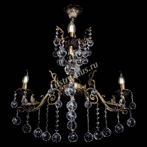 Люстра бронзовая Кассандра Алфея №3/2 шар в Кирове Гусь Хрустальный