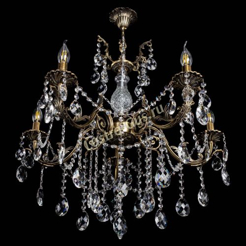 Люстра бронзовая Кассандра Алфея №5/1 баден в Кирове Гусь Хрустальный