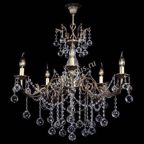 Люстра бронзовая Кассандра Алфея №5/1 шар в Кирове Гусь Хрустальный