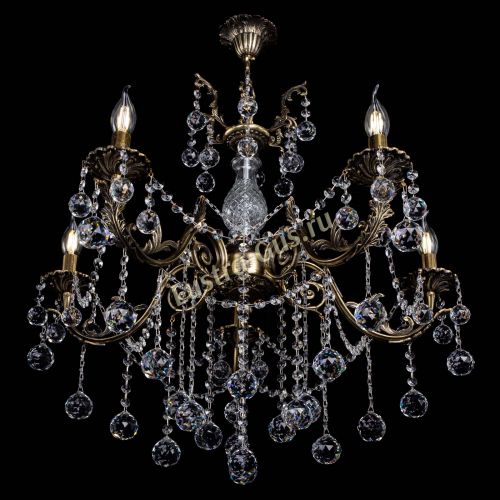 Люстра бронзовая Кассандра Алфея №5/1 шар в Кирове Гусь Хрустальный