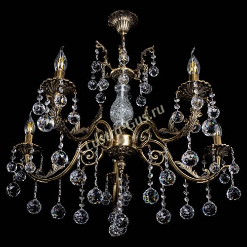 Люстра бронзовая Кассандра Алфея №5/2 шар в Кирове Гусь Хрустальный