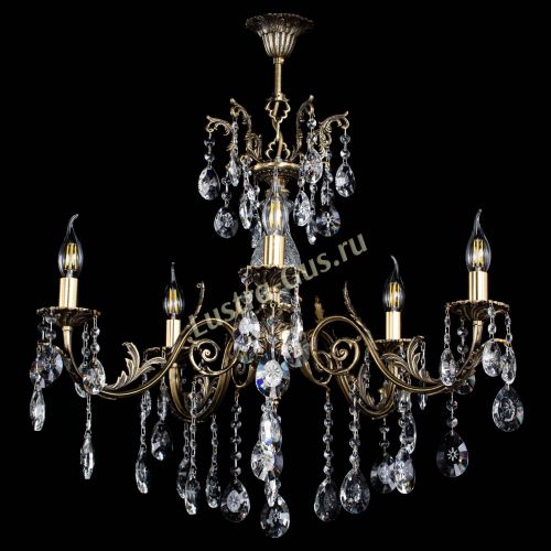 Люстра бронзовая Кассандра Алфея №5/2 звездочка в Кирове Гусь Хрустальный