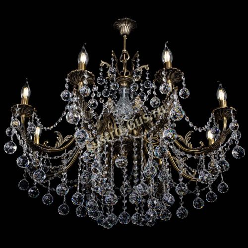 Люстра бронзовая Кассандра Алфея №8/1 шар в Кирове Гусь Хрустальный